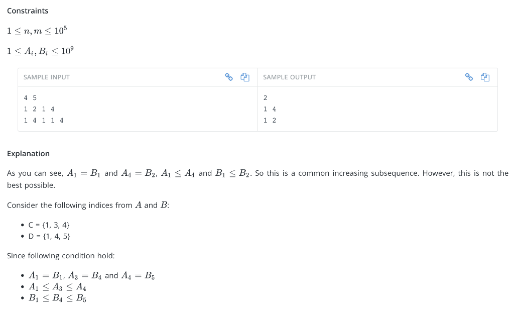 Solved You are given two sequences of numbers named A and B. | Chegg.com