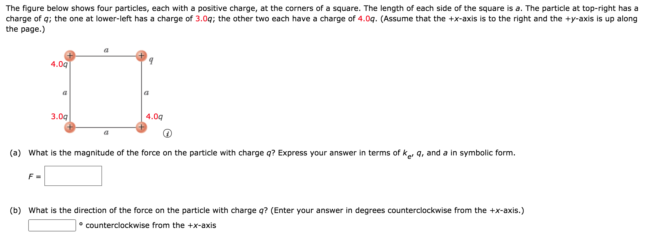 Solved The Figure Below Shows Four Particles, Each With A | Chegg.com