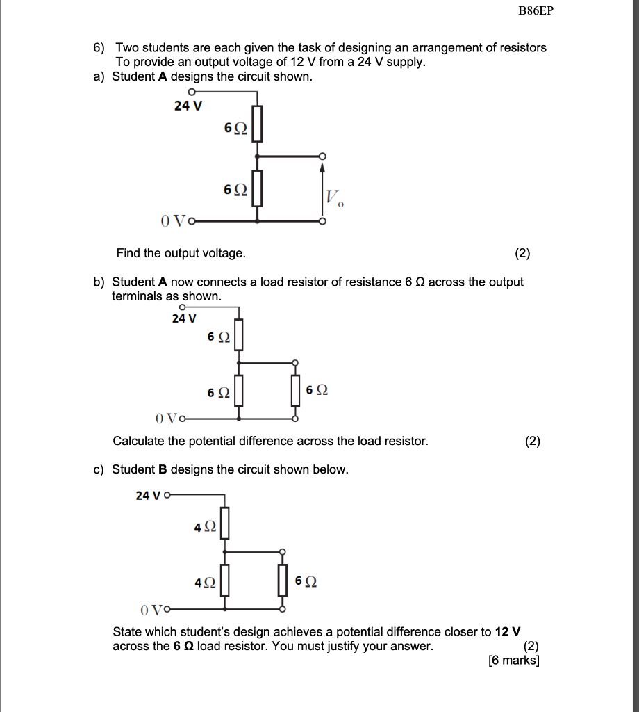 Solved B86EP 6) Two Students Are Each Given The Task Of | Chegg.com