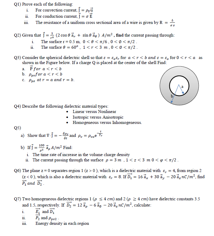 Solved Q1 Prove Each Of The Following I For Convection Chegg Com