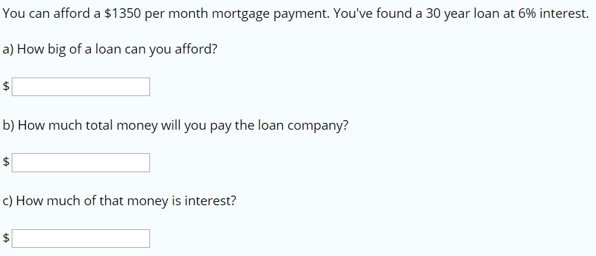 how big a mortgage can i afford