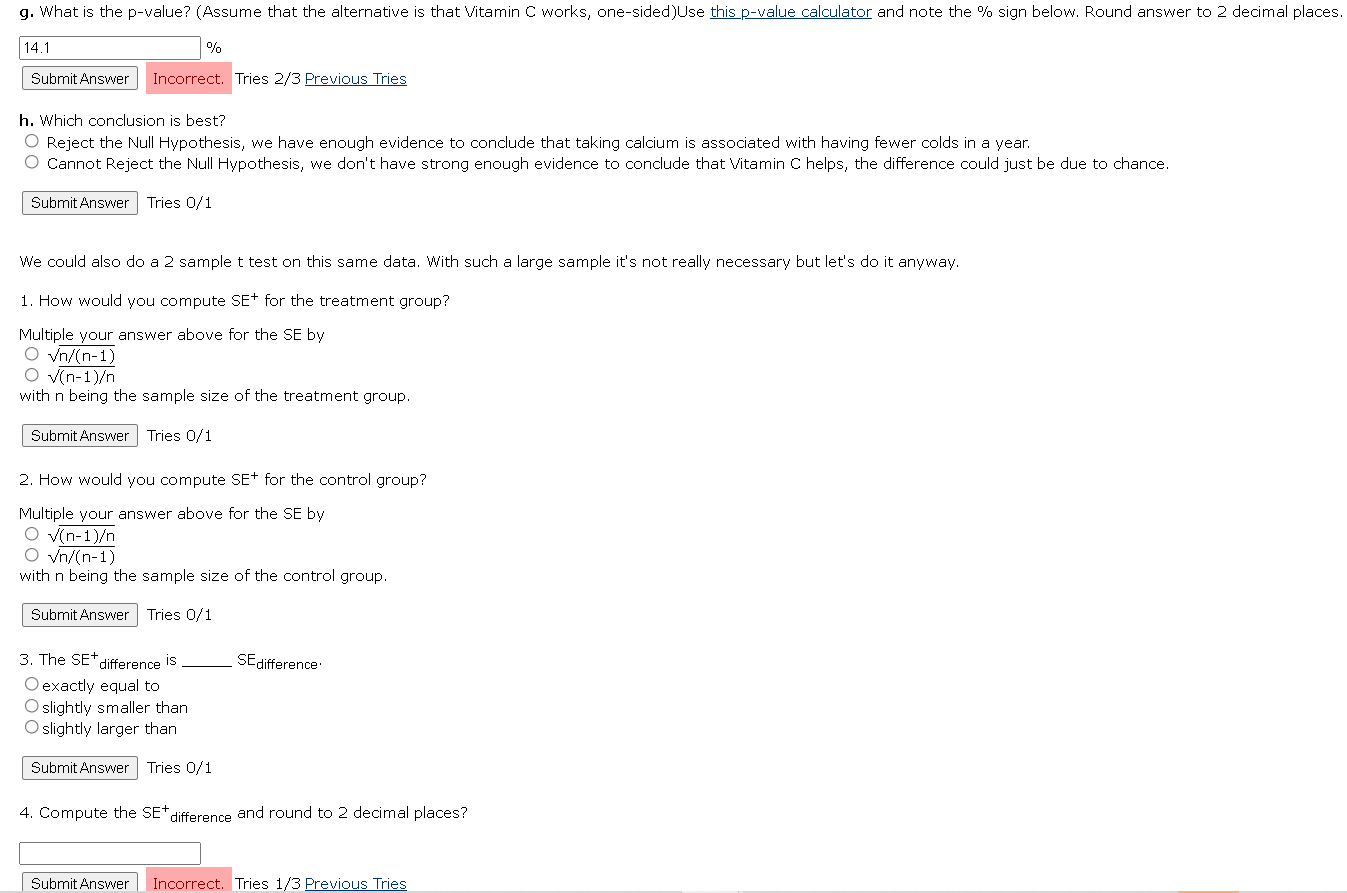 Solved The 2 Sample 2 Test An experiment was done to see | Chegg.com