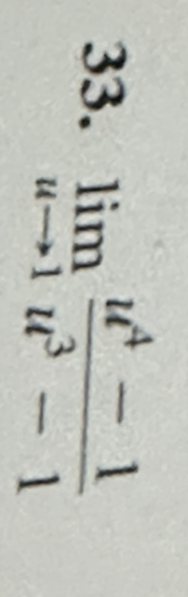 Solved \\( \\lim _{u \\rightarrow 1} | Chegg.com