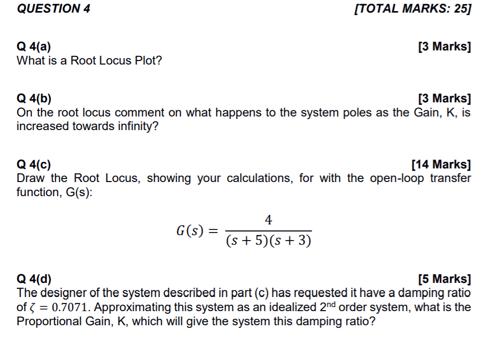 Solved QUESTION 4 [TOTAL MARKS: 25] Q 4(a) What is a Root | Chegg.com