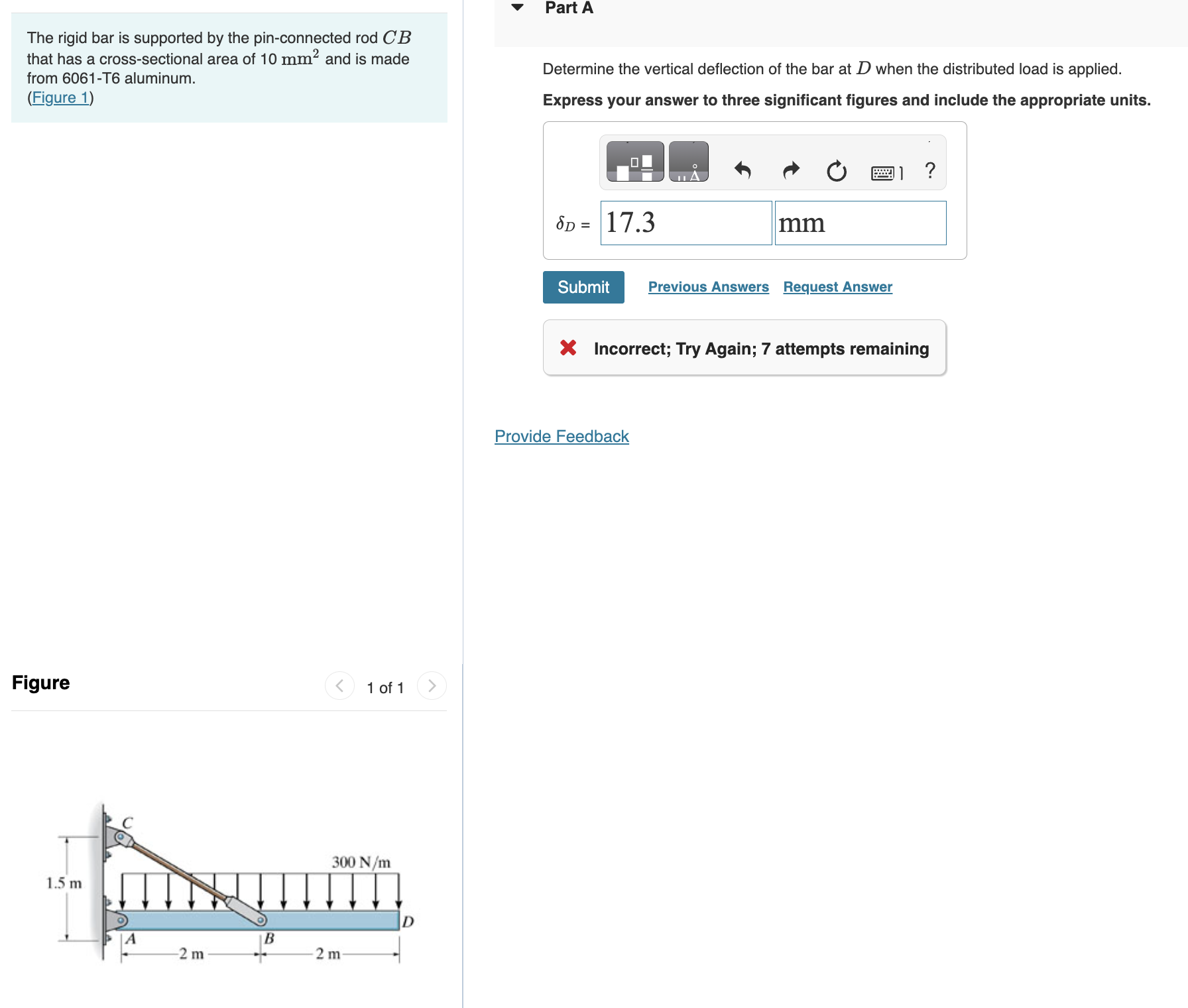 Solved The A992 ﻿steel rod is subjected to the loading