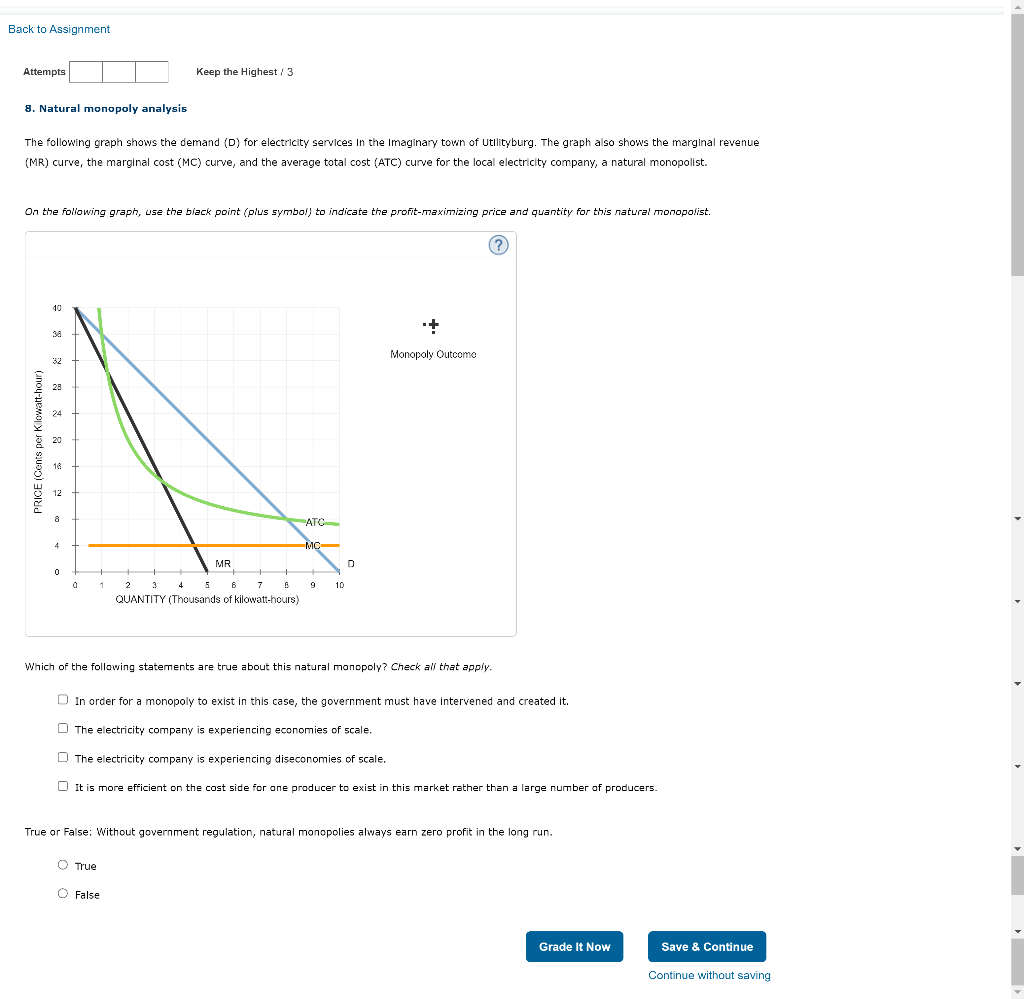 Solved Back to Assignment Attempts Keep the Highest / 3 8. | Chegg.com