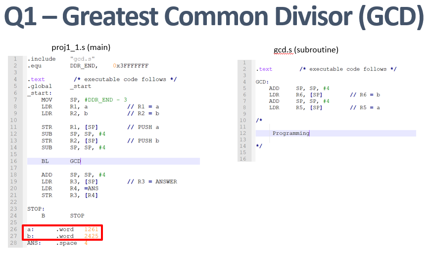 Solved Q1 - Greatest Common Divisor (GCD) Design a | Chegg.com