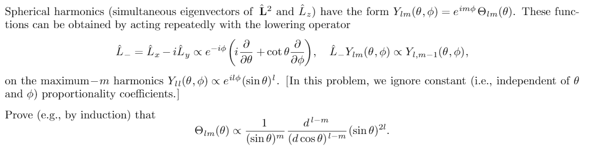 Solved Spherical harmonics (simultaneous eigenvectors of Î2 | Chegg.com