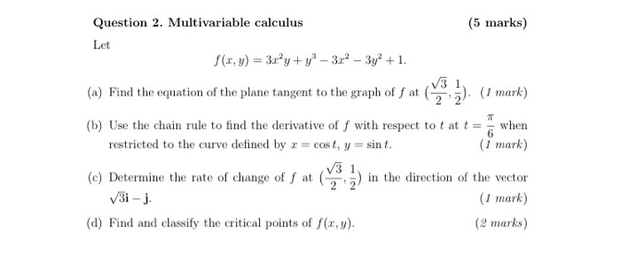 How To Solve Multivariable Calculus Equations - Tessshebaylo