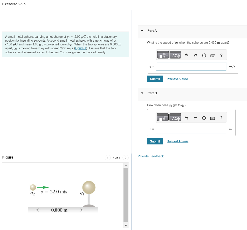 Solved A small metal sphere, carrying a net charge of