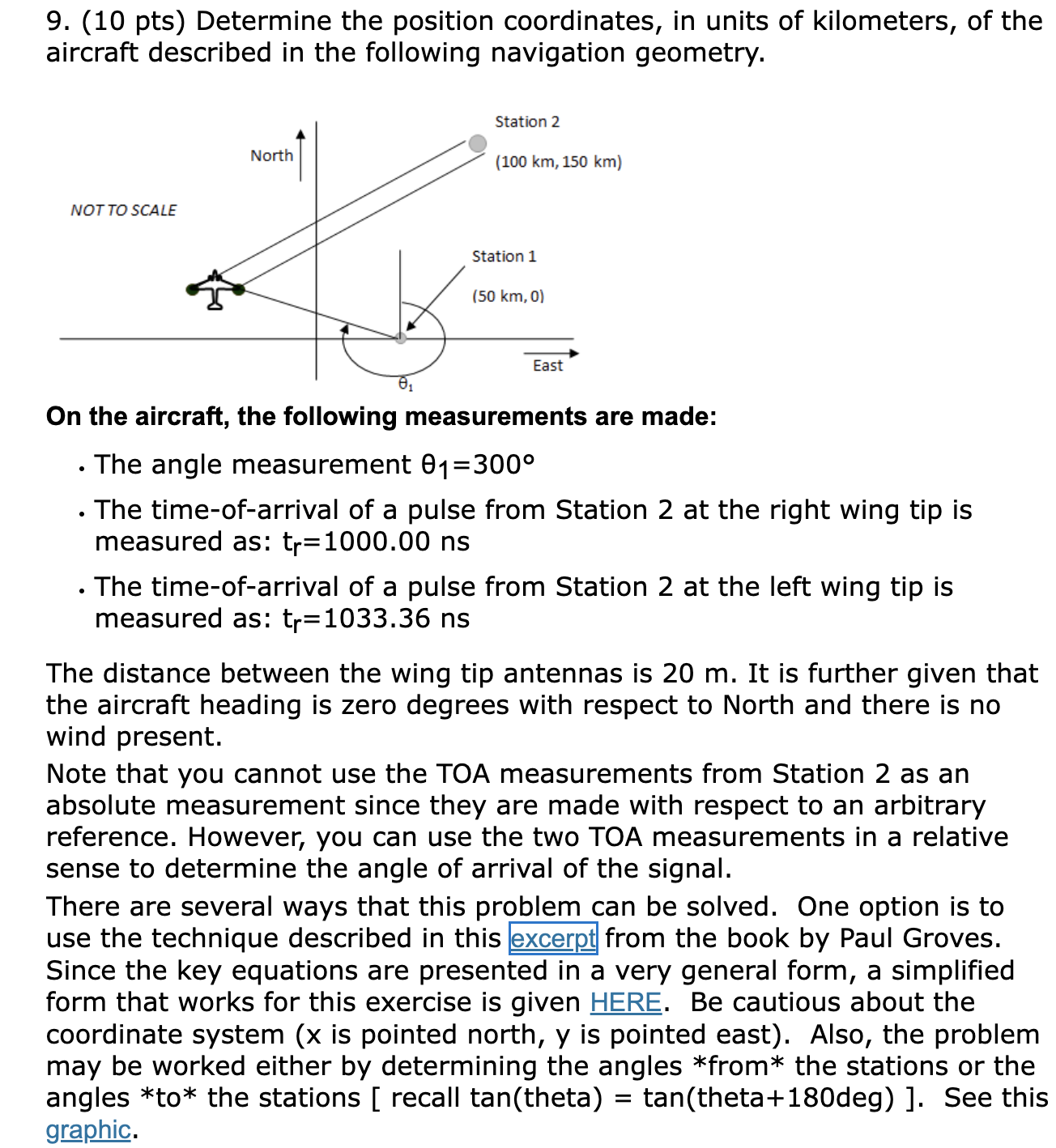 Solved 9. (10 pts) Determine the position coordinates, in | Chegg.com