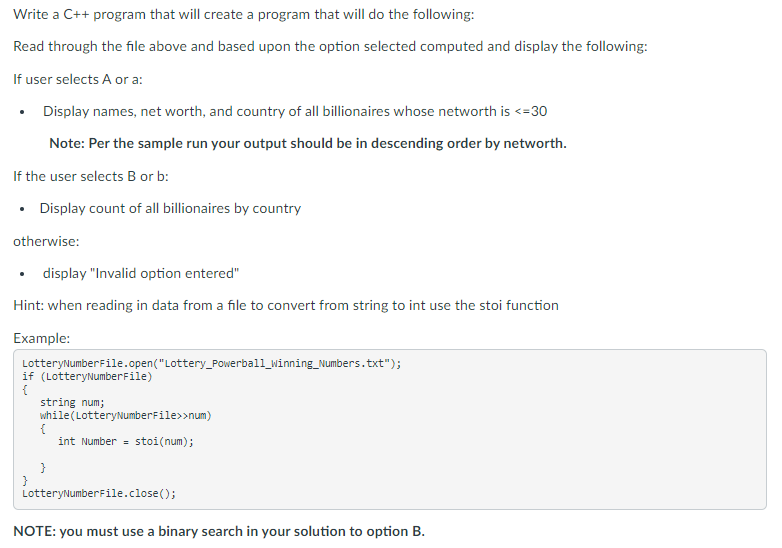 Solved Please code in C++. Follow the guidelines below, I | Chegg.com