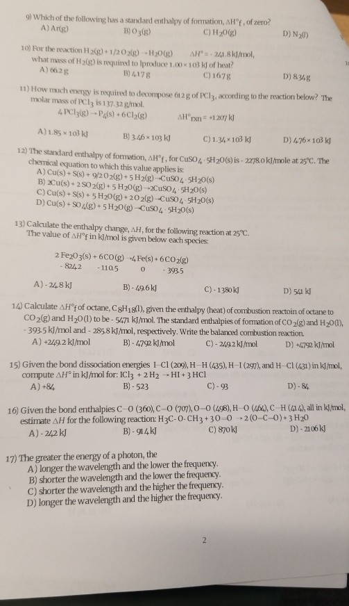 Solved 1) A System Absorbs 623 J Of Heat While Doing 457 1 