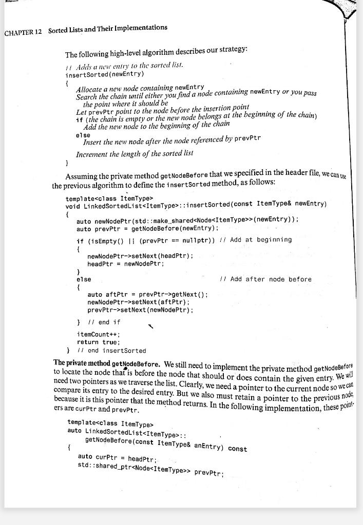 C++ Problem: Complete the implementation of the class | Chegg.com