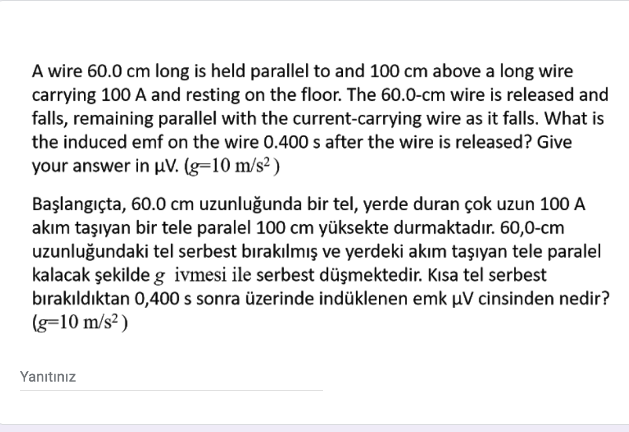 A 35 foot wire is secured