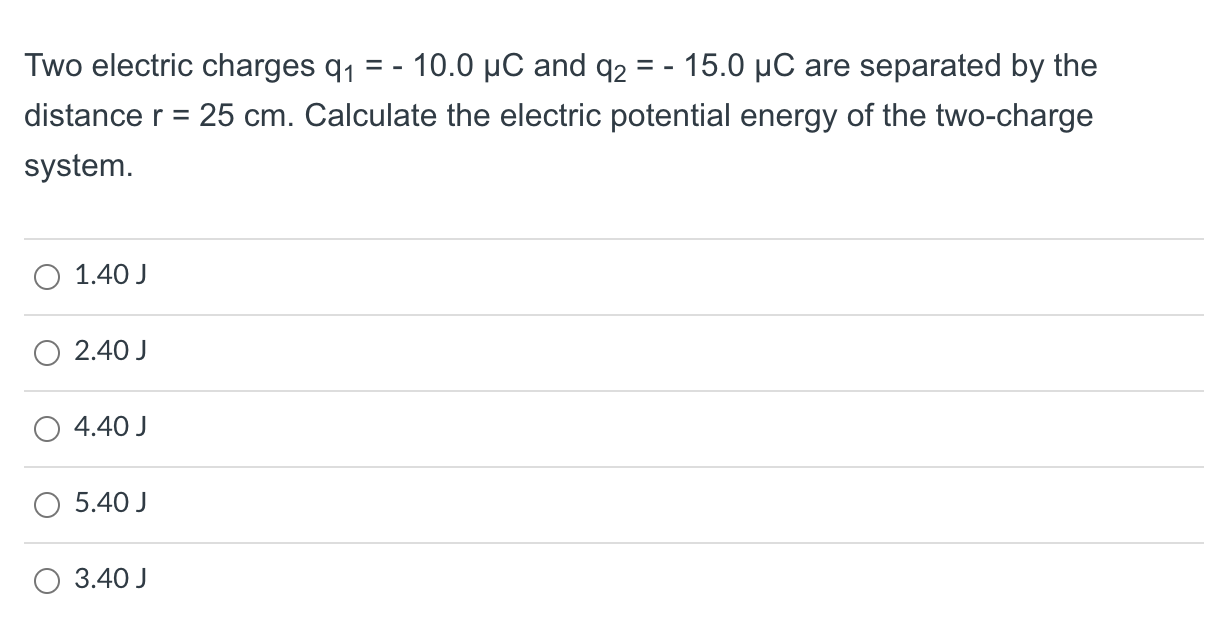 Solved Question 12 5 pts The electric charges q1 = + 100 pC, | Chegg.com