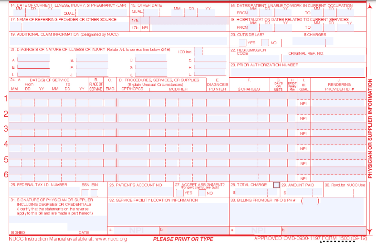 Cms 1500 Claim Form Box 17b Orders | www.pinnaxis.com