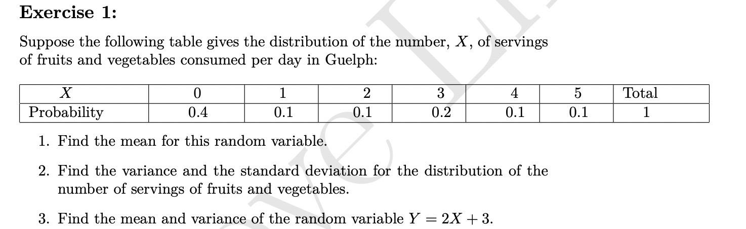 Solved Suppose the following table gives the distribution of | Chegg.com