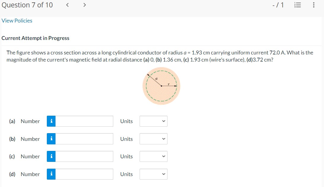 Solved The figure shows a cross section across a long | Chegg.com
