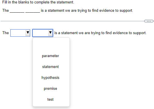 Solved Fill in the blanks to complete the statement. The is | Chegg.com