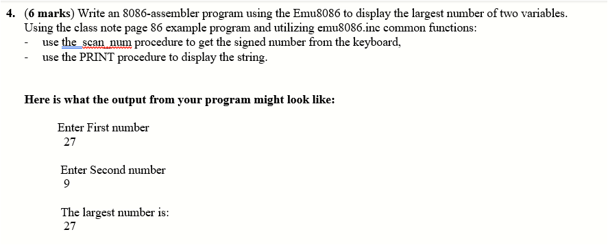emu8086 how to print a register value emu8086 how to print a register value