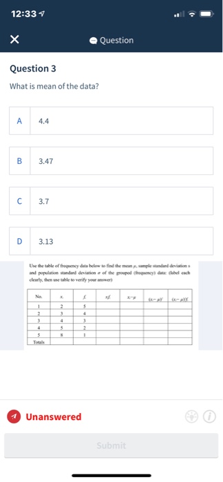 Solved What is the mean of the data using the program R or R | Chegg.com