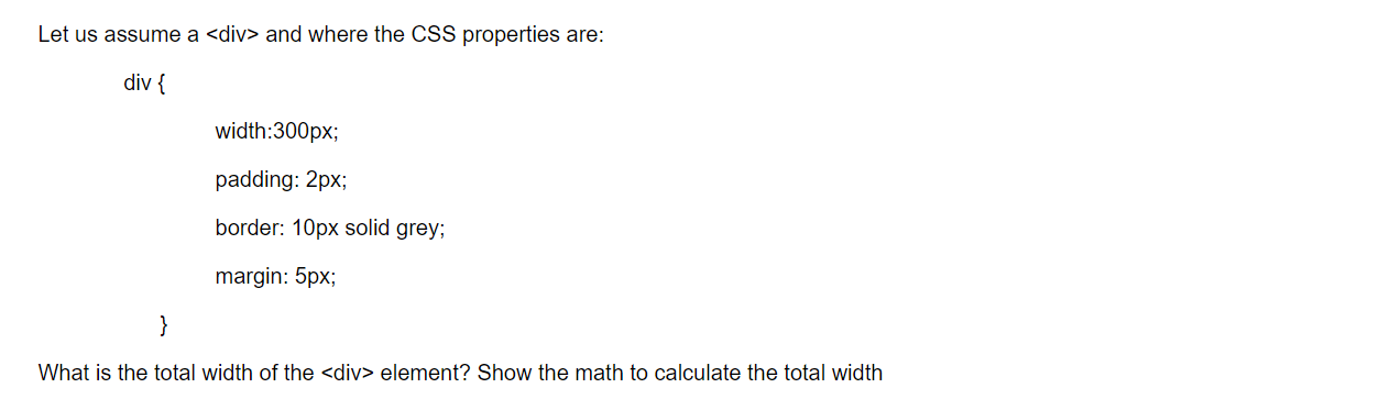 Solved Let us assume a and where the CSS properties | Chegg.com
