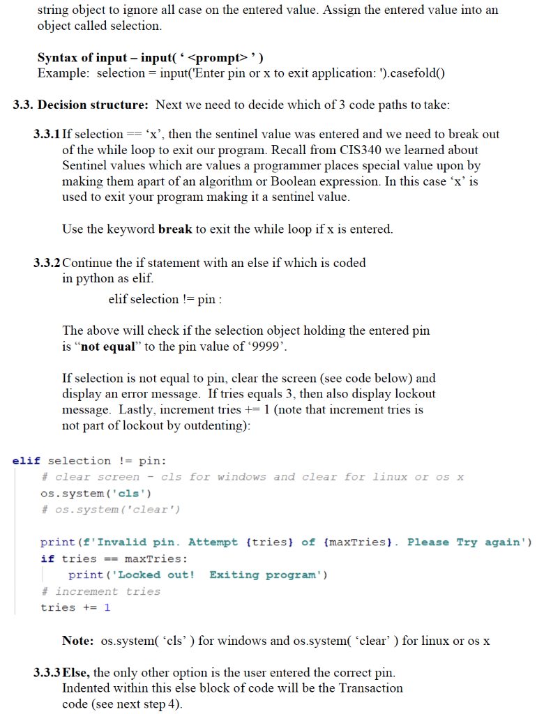 Solved Need help with this Python exercise. Please make the | Chegg.com