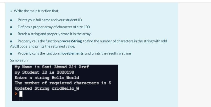 Solved In this question: You are not allowed to use any of | Chegg.com