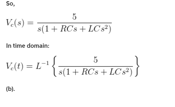 Solved Www R Mm Ls 1 Cs Transfer Function Considering Out Chegg Com