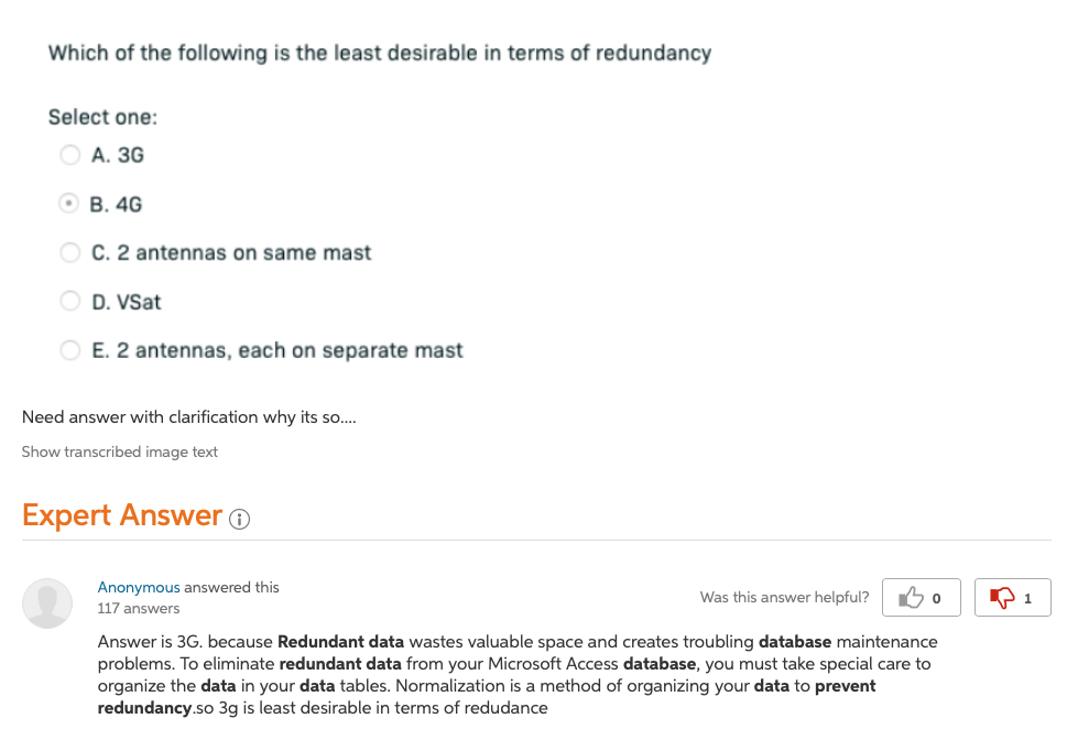 The Answer Is Incorrect If A/b/d, Should Be Others, | Chegg.com