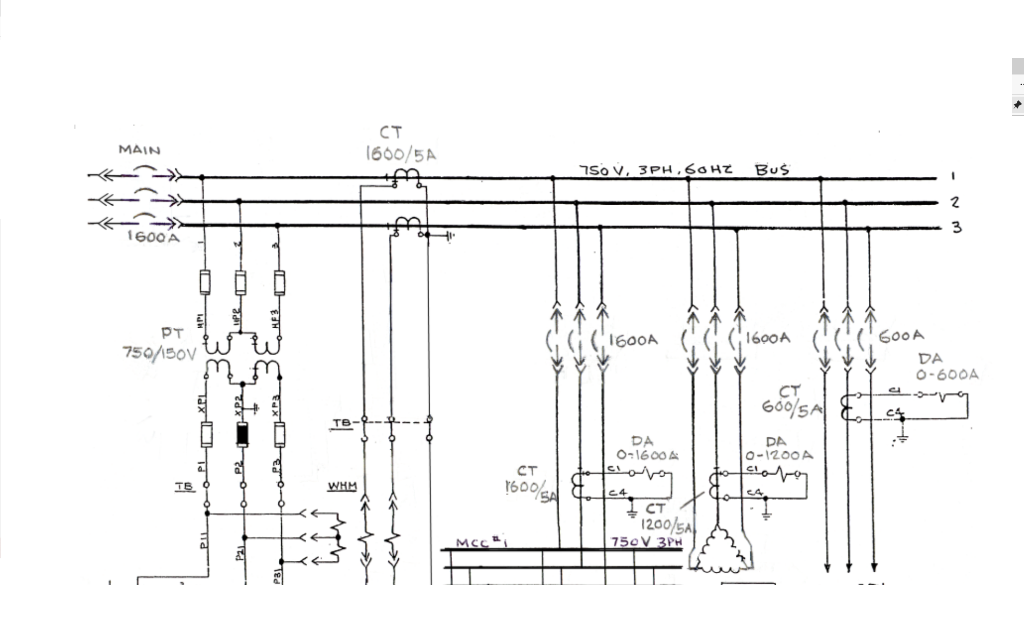 Convert the picture below to a single line diagram | Chegg.com