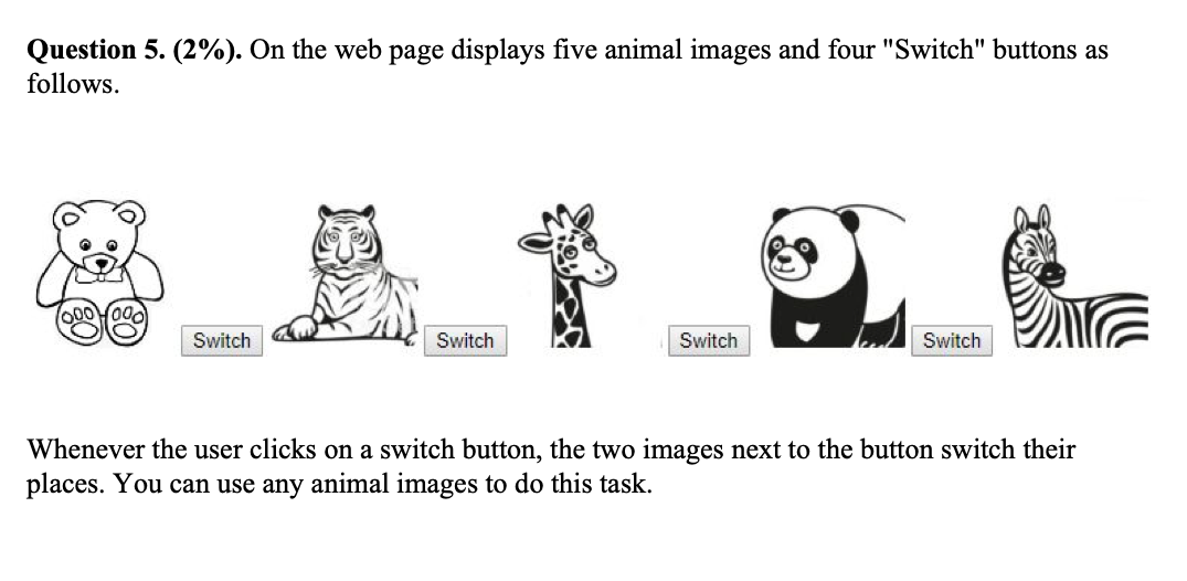 Solved Create a webpage using HTML and JavaScript. Webpage | Chegg.com