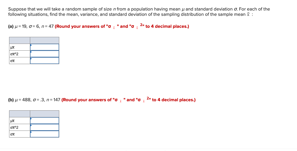 Solved Suppose that we will take a random sample of size n | Chegg.com