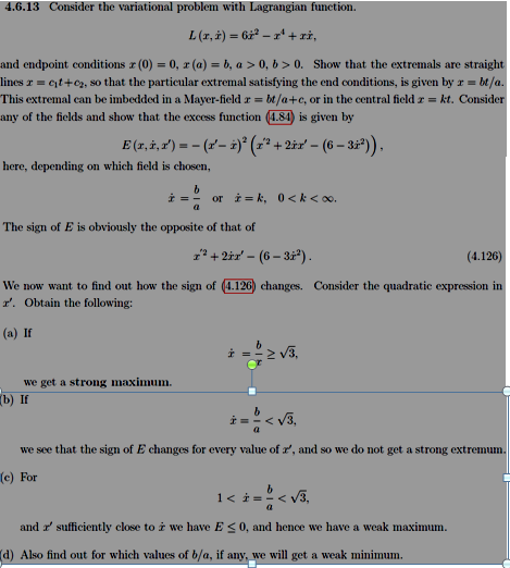 4 6 13 Consider The Variational Problem With Lagra Chegg Com