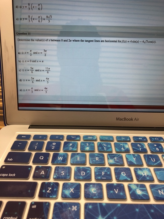 Solved Question 3 d2 dx2 2 csc(x) a) ()2 csc(x) cot(x) b)