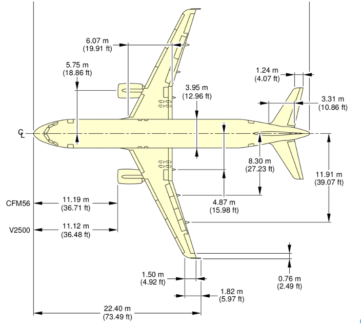 Аэробус 320 чертеж