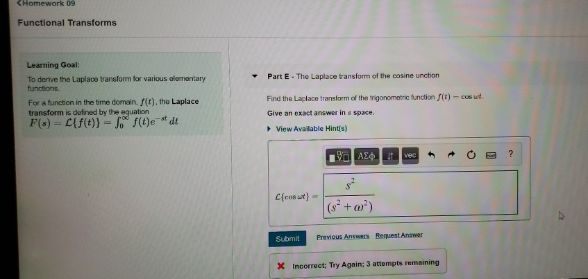 Solved Homework 09 Functional Transforms Learning Goal: To | Chegg.com