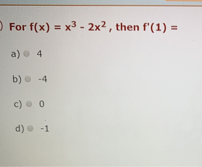Solved 9) The definition of the derivative of f(x)x3 atx