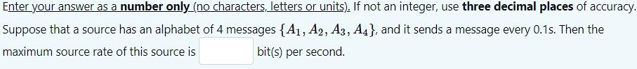 Solved Enter your answer as a number only_(no characters, | Chegg.com