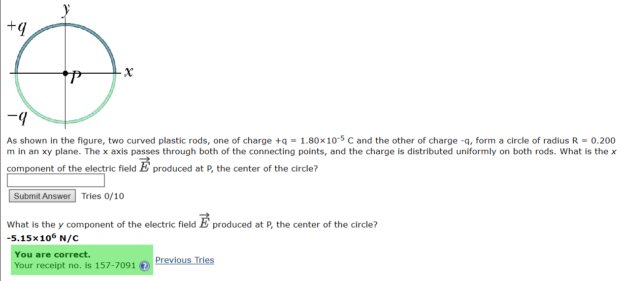Solved As shown in the figure, two curved plastic rods, one