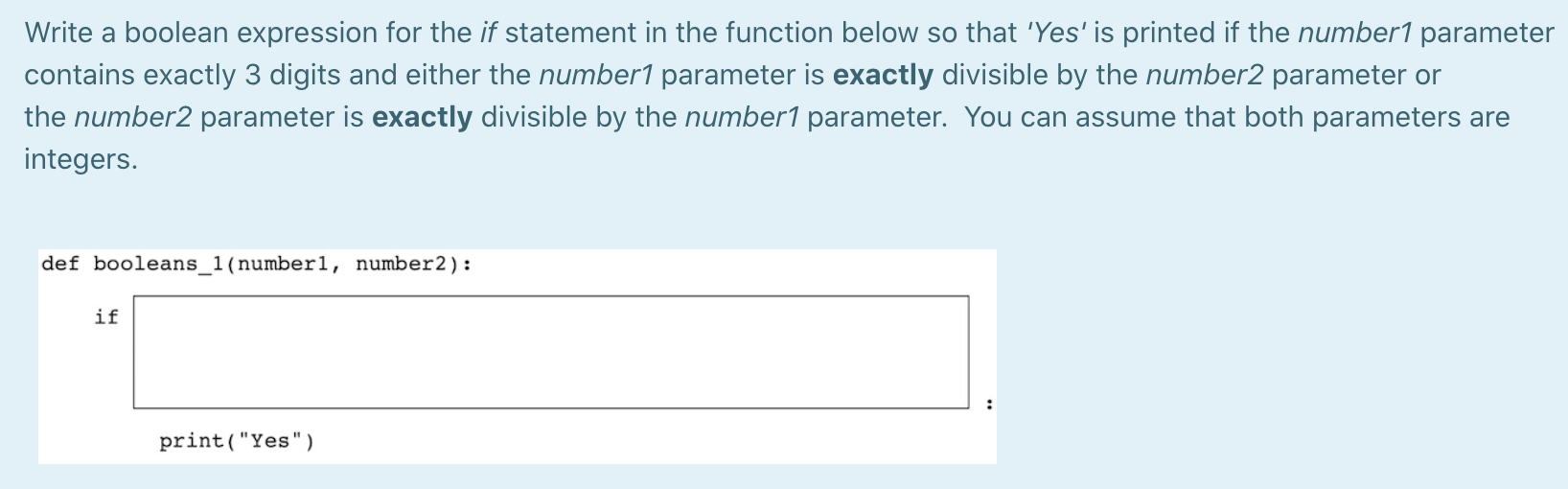Solved Write a boolean expression for the if statement in | Chegg.com