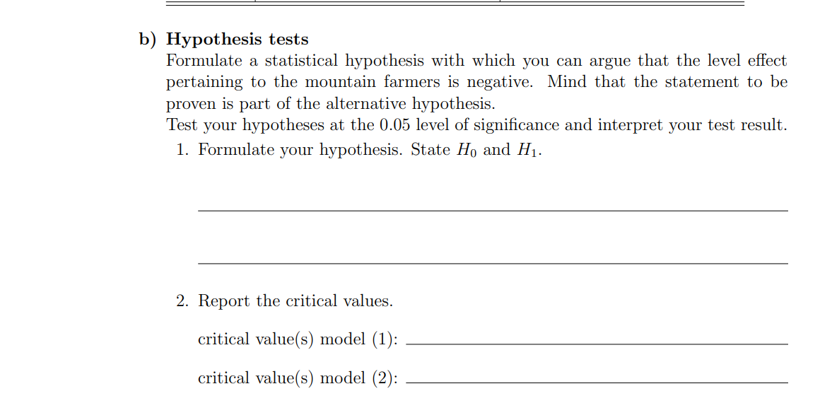 Solved Hypothesis tests Formulate a statistical hypothesis | Chegg.com