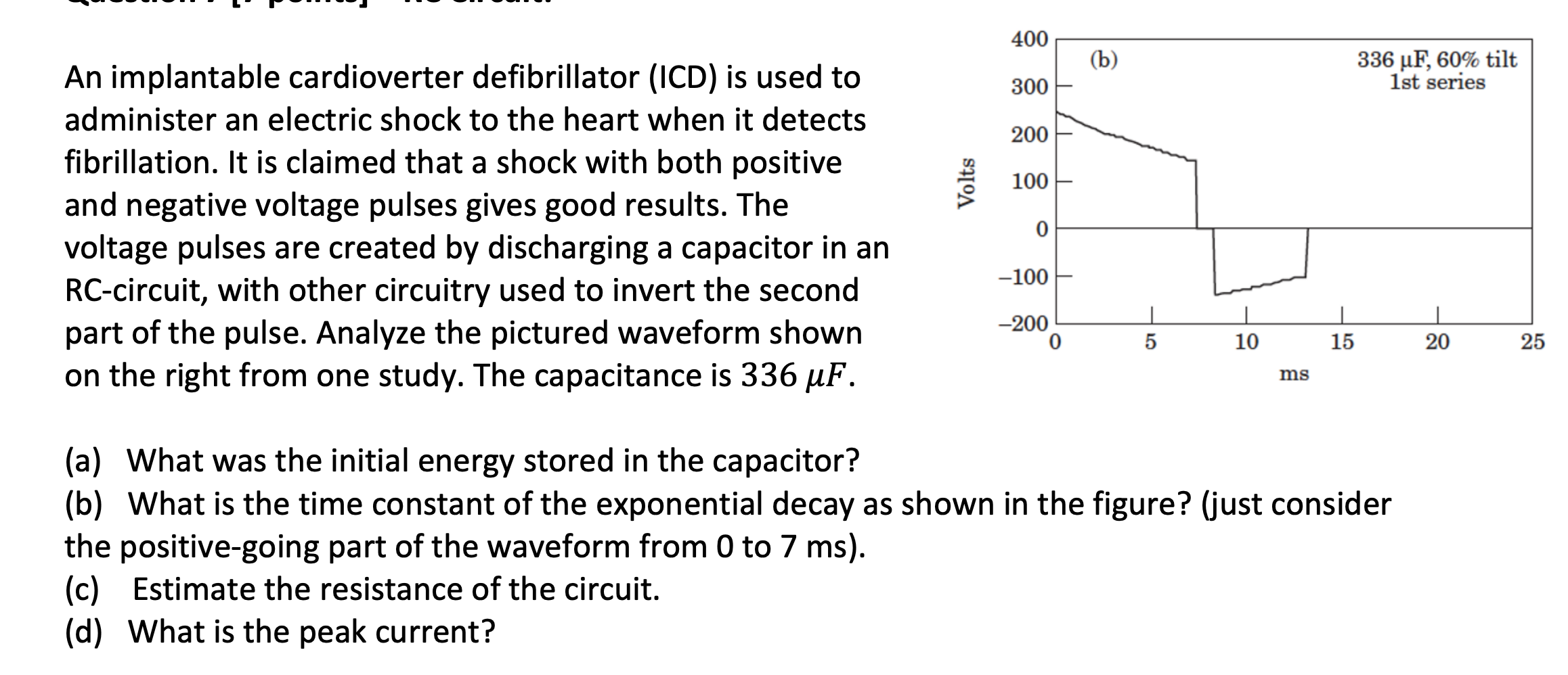 Defibrillator voltage store