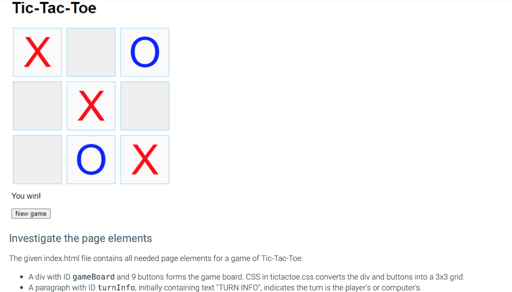 Solved In this lab, you will write JavaScript to implement | Chegg.com