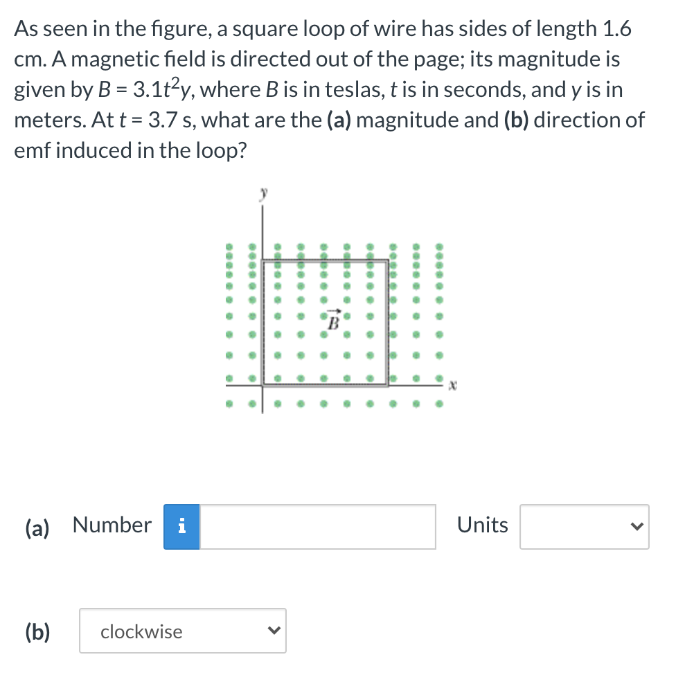 Solved As seen in the figure, a square loop of wire has | Chegg.com