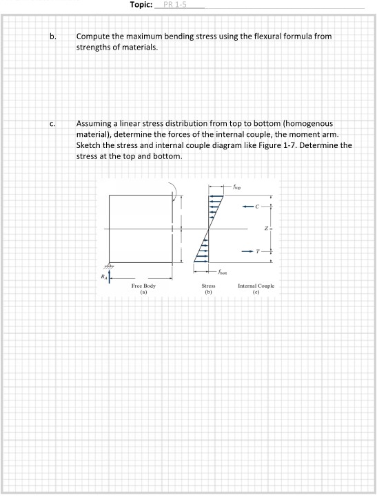 Solved Compute the maximum bending stress using the flexural | Chegg.com