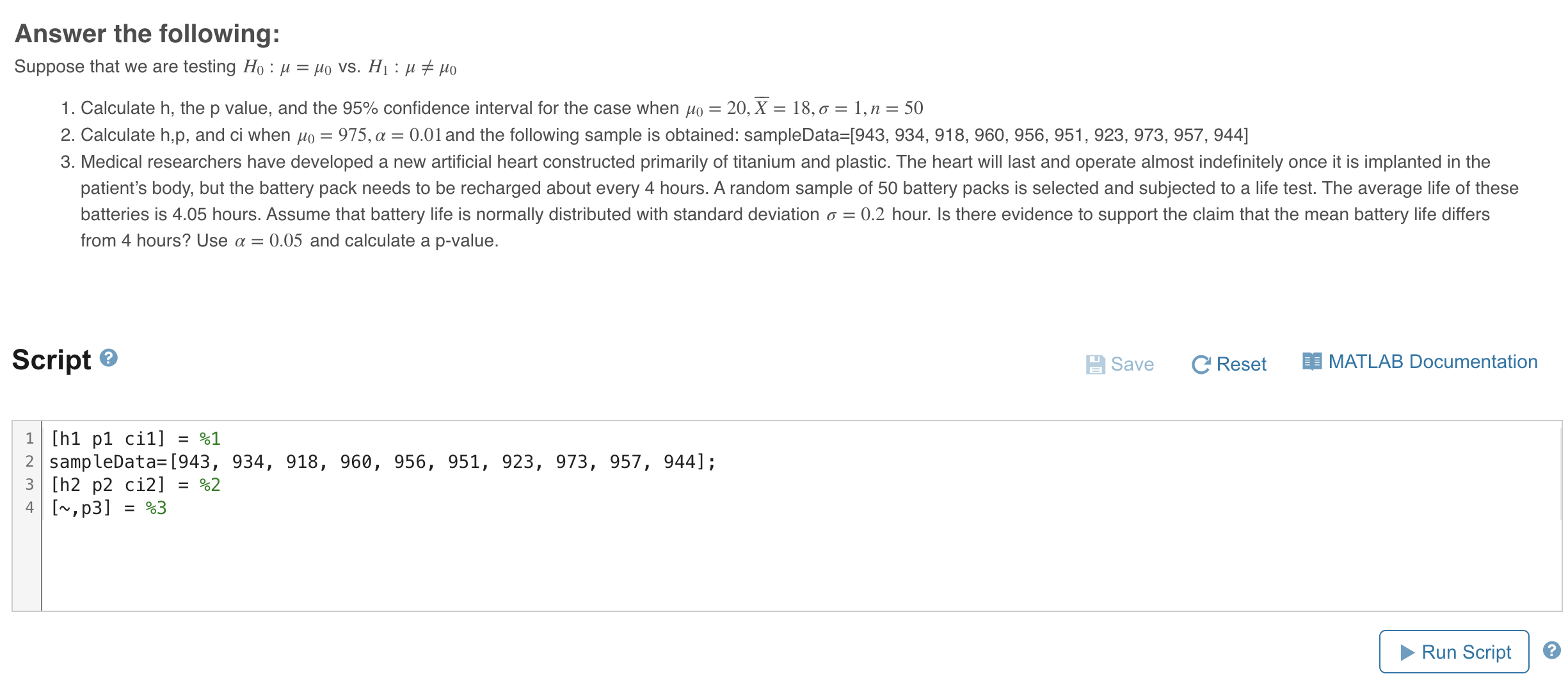 Solved Please Include The MATLAB Code In The Solution. | Chegg.com