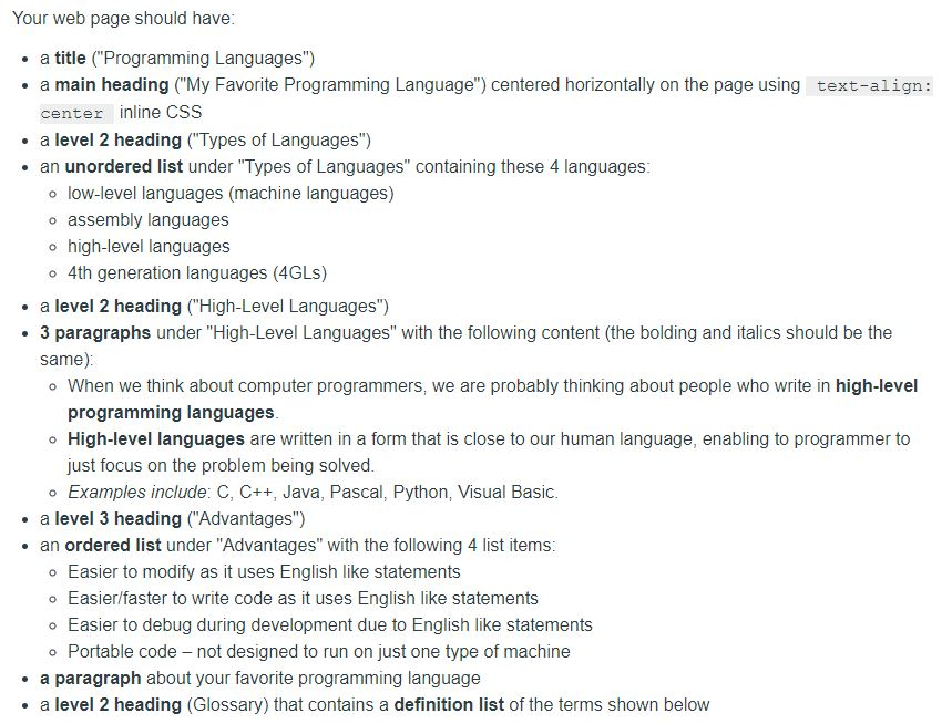 Solved Need some help since I'm new to Html and was looking | Chegg.com