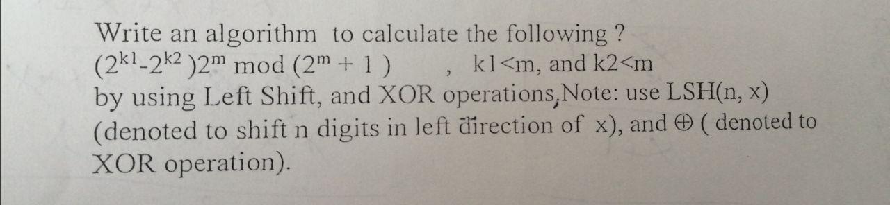 Write an algorithm to calculate the following? | Chegg.com